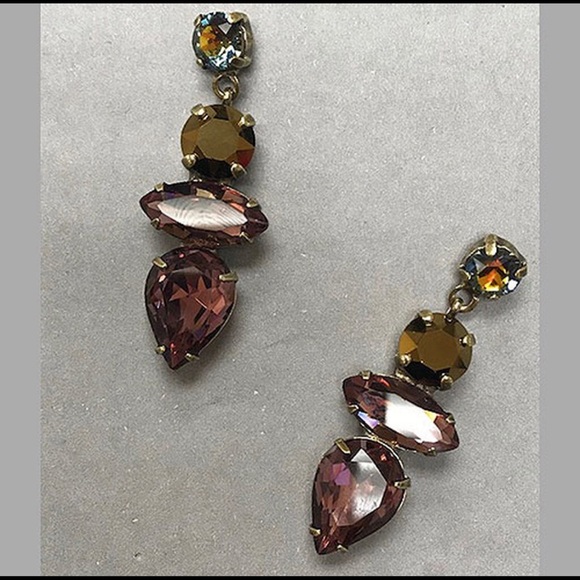 Sorrelli Bronze & Mahogany Fall Crystal Earrings - Picture 4 of 13